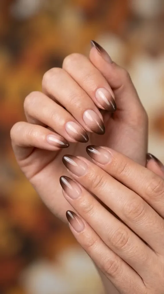 Nude & Brown French Fade