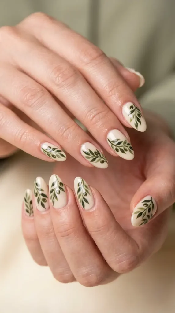 Olive Branch Botanical Nails