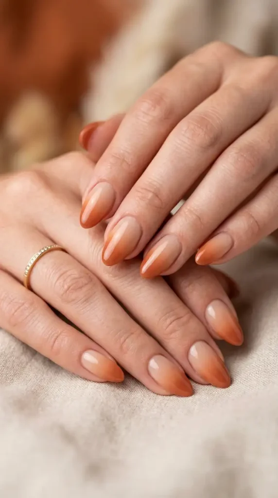 Ombre French Tips in Autumn Neutrals
