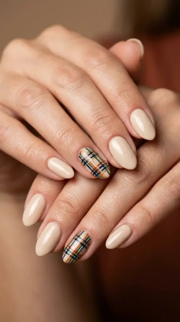 Plaid Flannel Nail Art