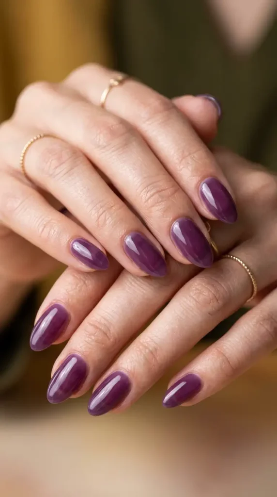Plum Jelly Nails