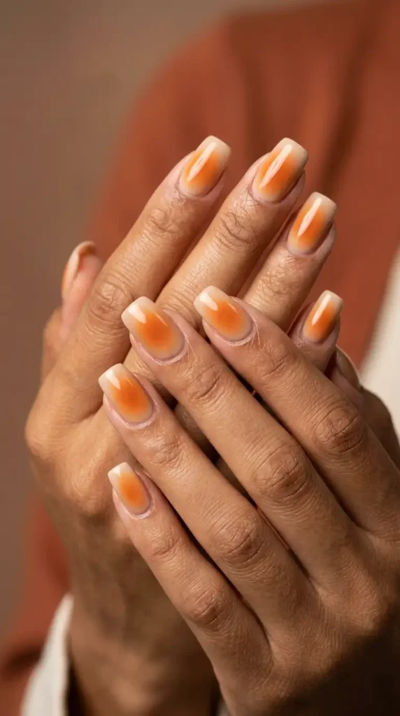 Pumpkin Spice Aura Nails