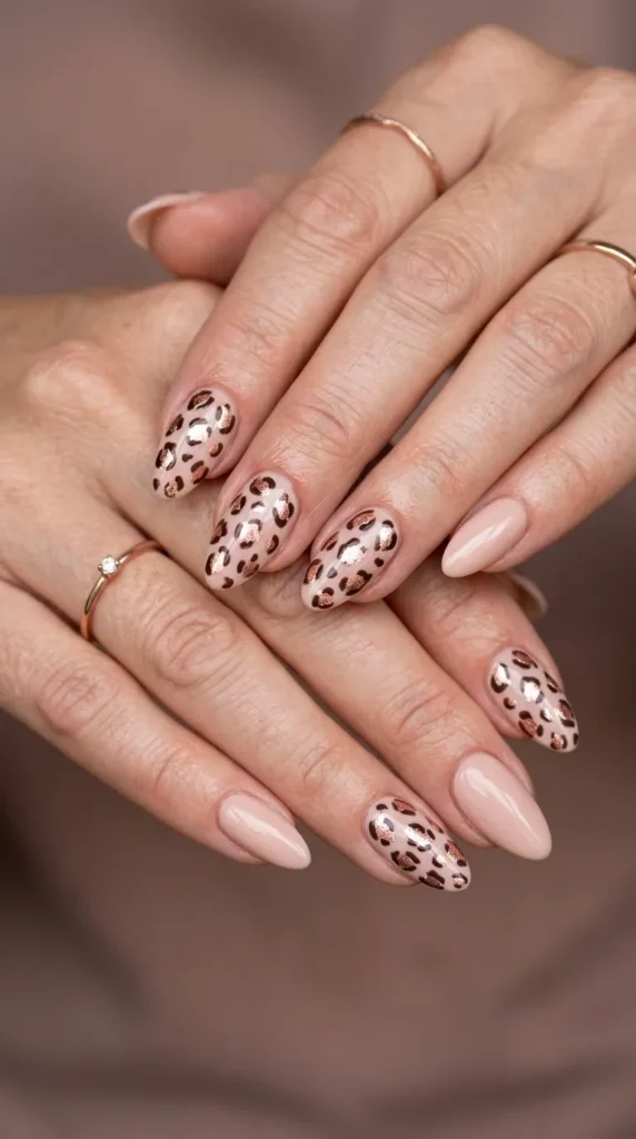 Rose Gold Leopard Details