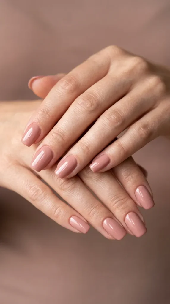 Rosy Beige Everyday Nail Designs