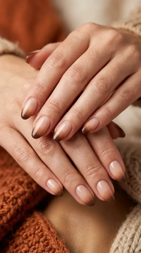 Rustic Gradient French Tips
