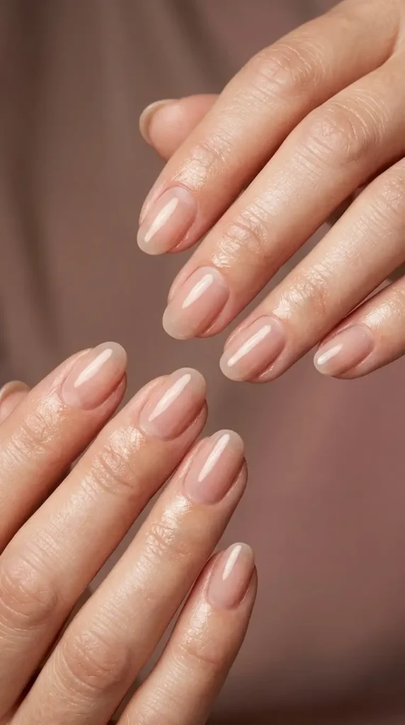 Sheer Nude Jelly Nails