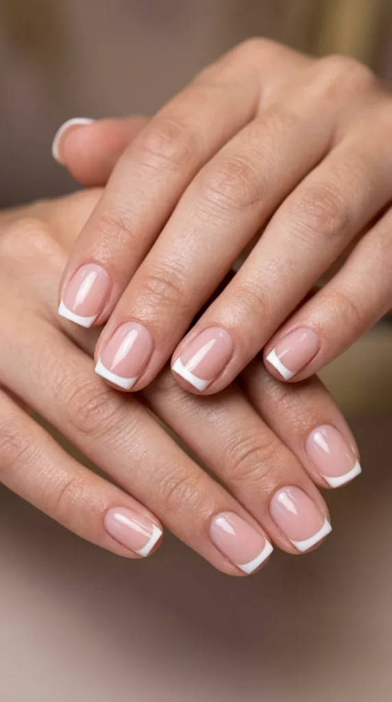 Short Square French Nail Designs