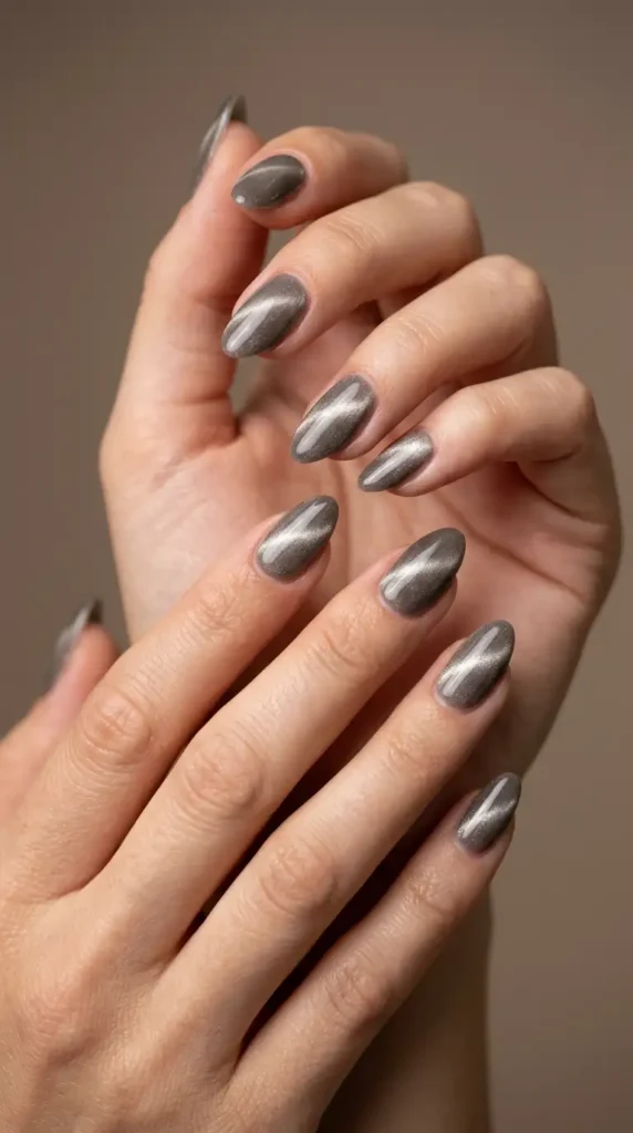 Smoky Quartz Cat Eye Nails