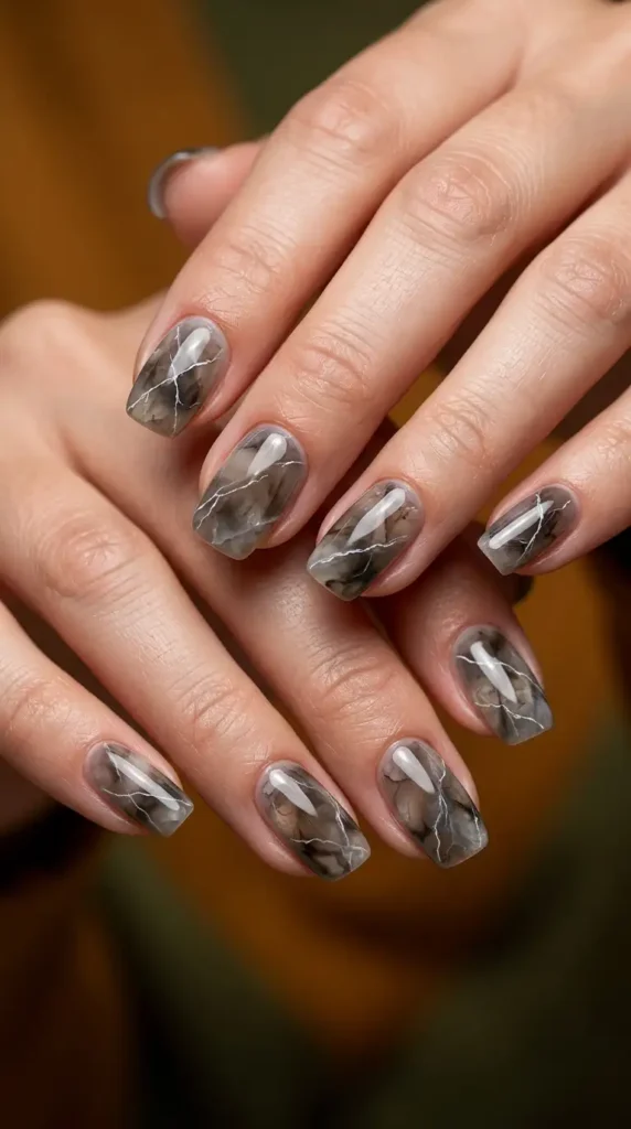 Smoky Quartz Nails