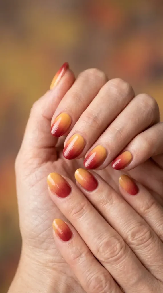 Soft Maple Gradient Nails