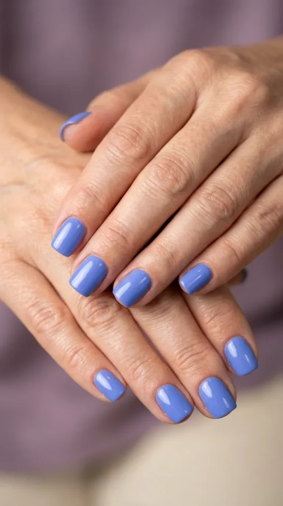Soft Periwinkle Short Nails