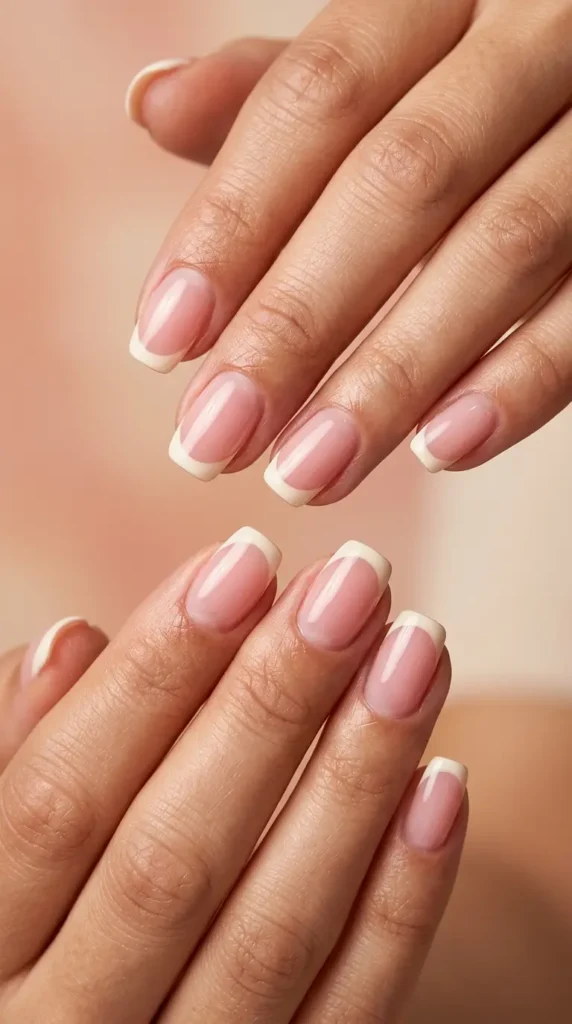 Strawberry Milk French Nails