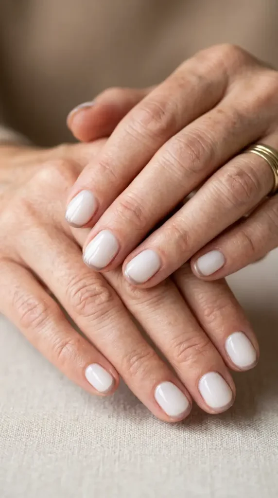 Taupe Micro French Nails