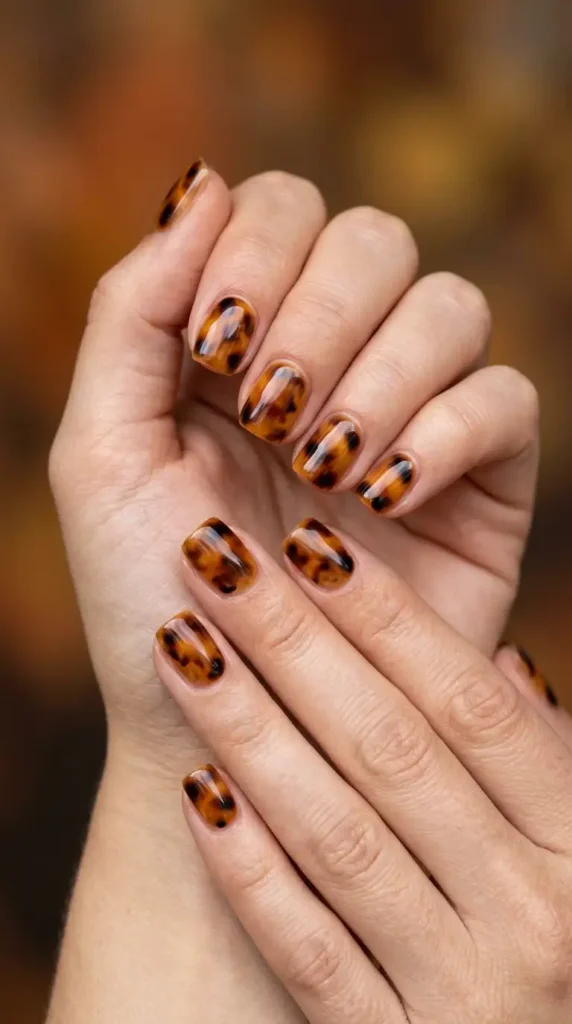 Tortoiseshell Aura Nails