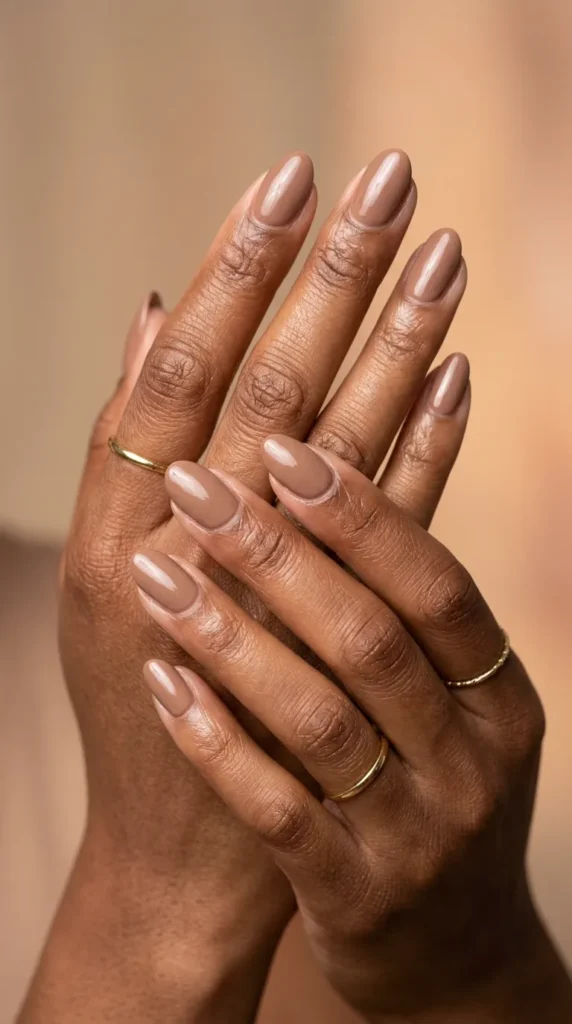 Trendy Mocha Mousse Nail Designs