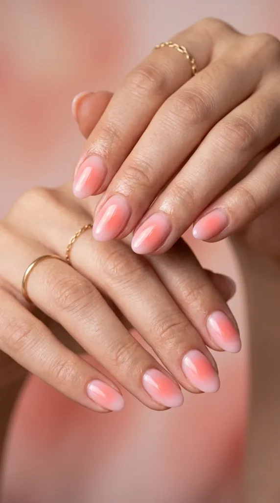 Trendy Pink Aura Nail Designs