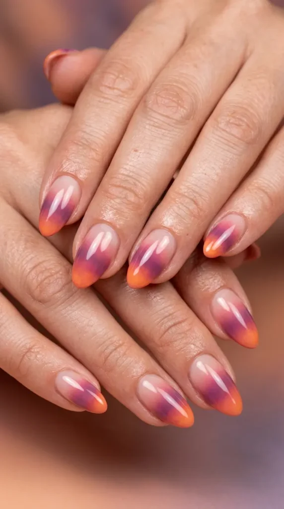Tropical Sunset French Ombre