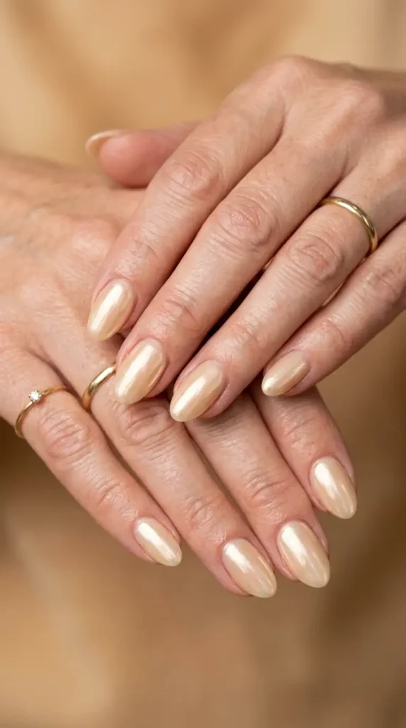 Vanilla Glazed Donut Nails