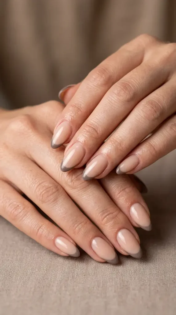 Walnut Brown French Tips