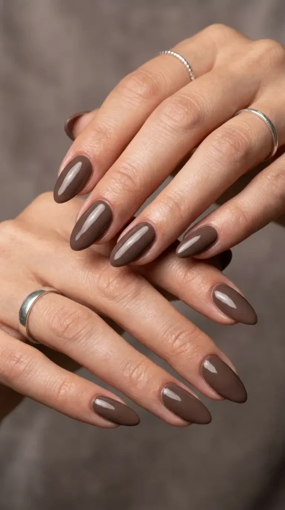 Walnut Brown Nails