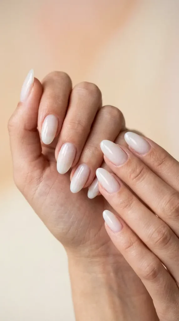White Jelly Nails