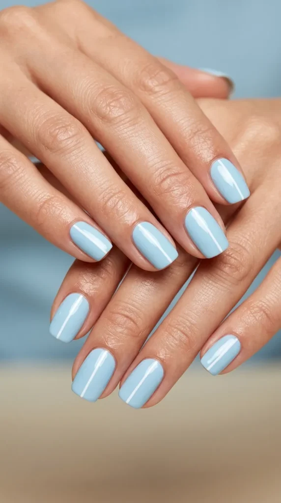 White minimalist line nails