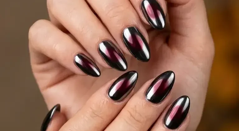 Autumn Chrome Nail Ideas