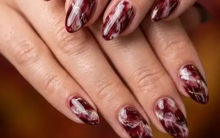 Medium Length Fall Nail Designs