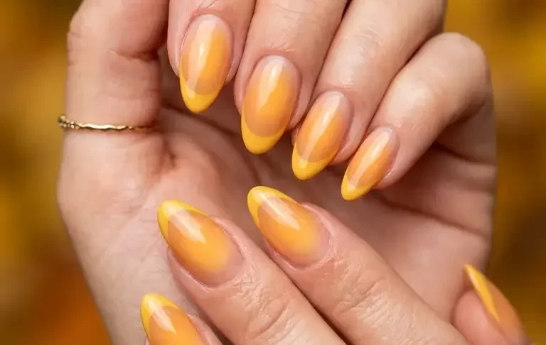 Yellow Fall Nail Designs