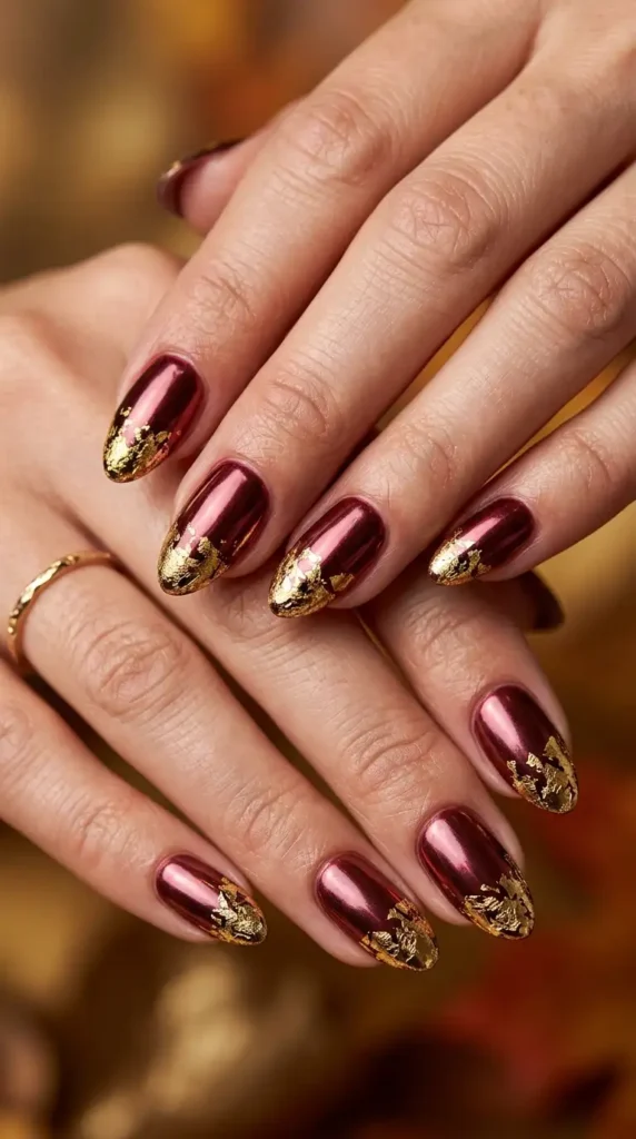 Burgundy Chrome with Gold Foil
