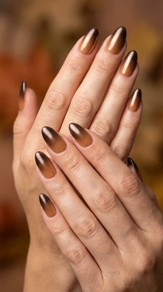 Caramel and Espresso Chrome Ombre