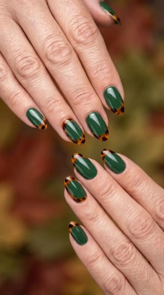 Forest Green French with Tortoiseshell Accents