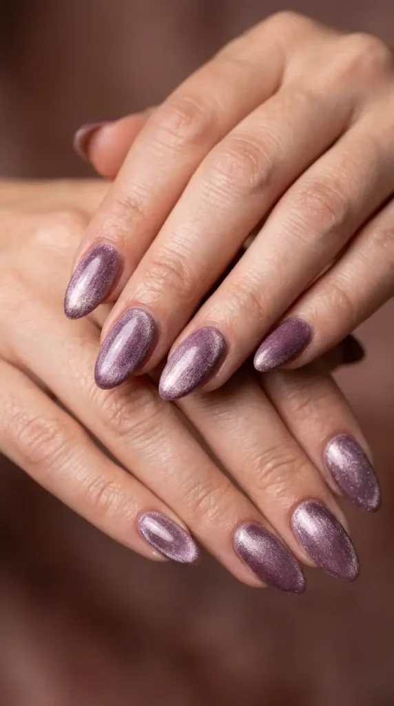 Mauve Velvet Nails