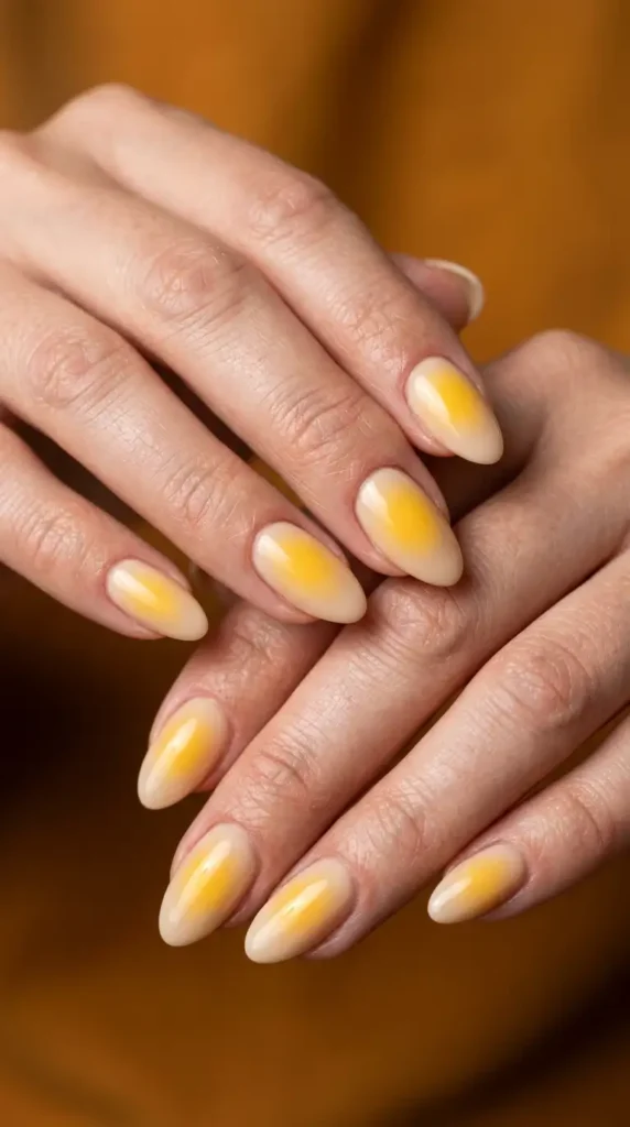 Yellow Aura Nails