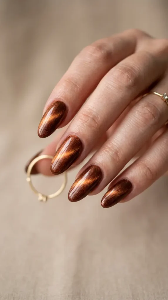 Copper Bronze Velvet Cat Eyes