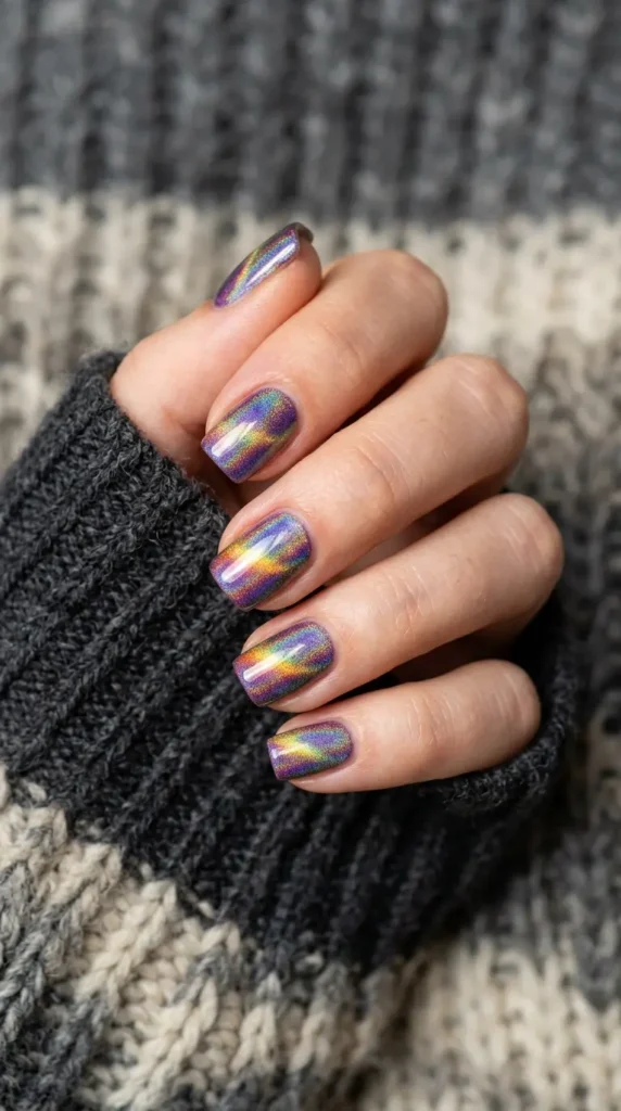 Holographic Rainbow Magnetic Nails