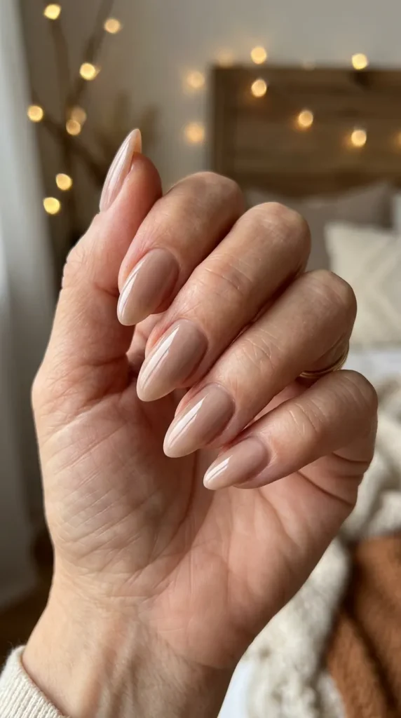 Milky Mocha Almond Nail Designs