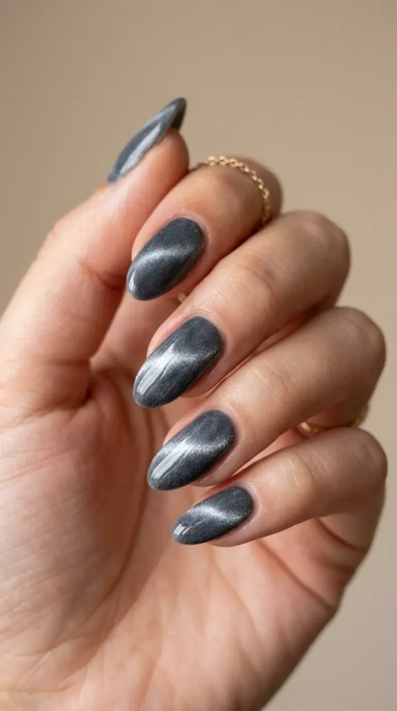 Smoky Gray Velvet Cat Eyes